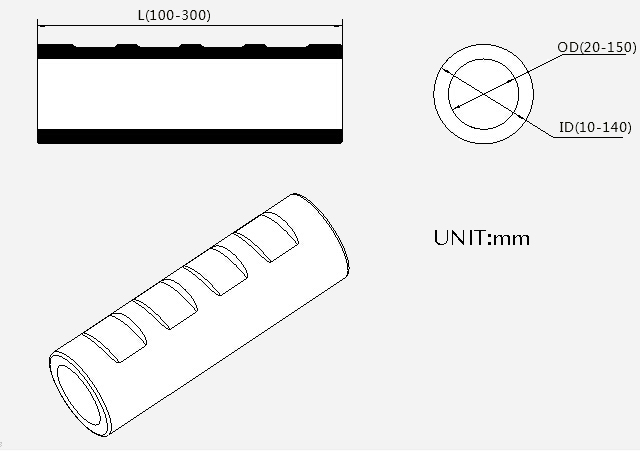 ID 10-140mm rubber foam grips 09