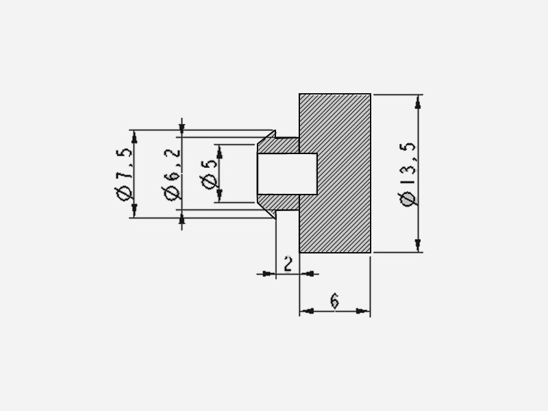 6.2mm rubber(NR) stopper